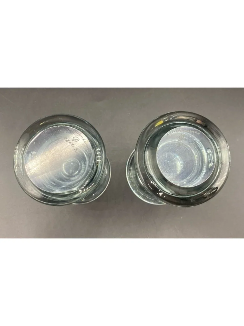 Set of 2 Danish Holmegaard Per Lutken Signed Taper Candle Holders  4.25”